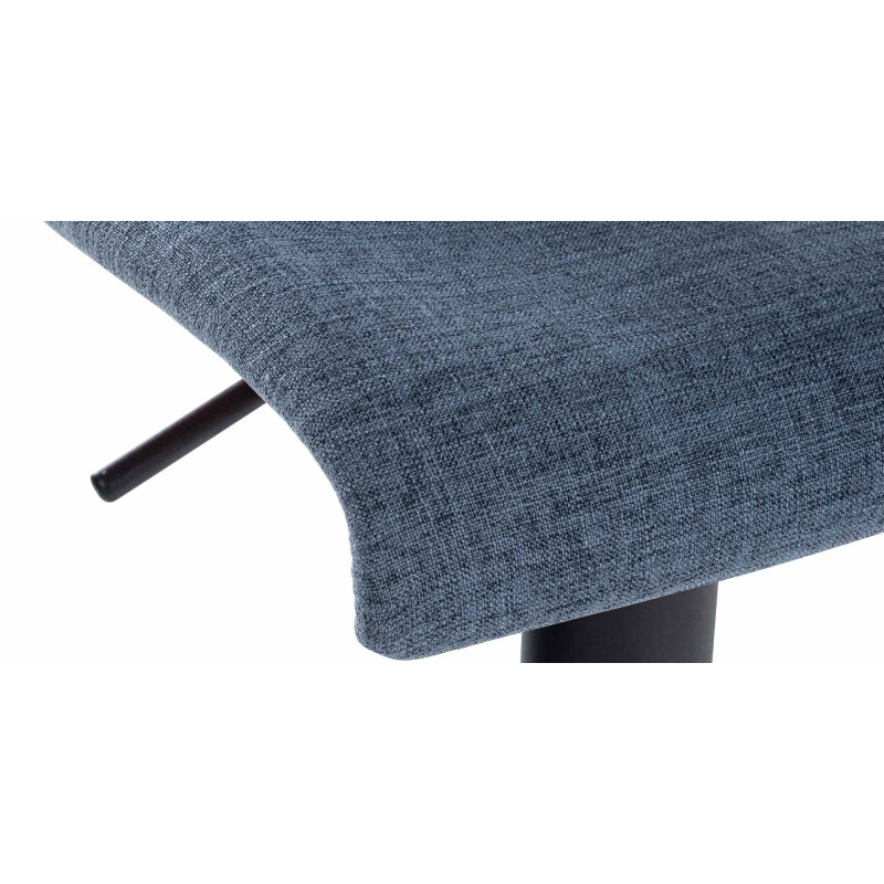 Lot de 2 tabourets de bar Branford en tissu bleu