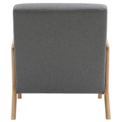 Fauteuil en tissu Hibbing gris clair