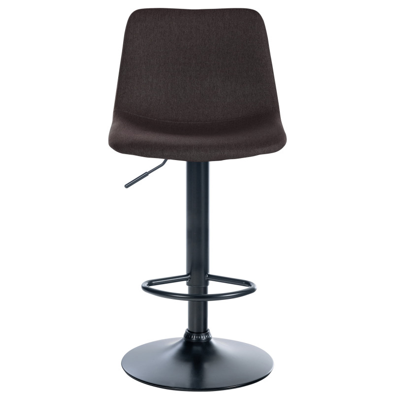Tabouret de bar Divo en tissu taupe