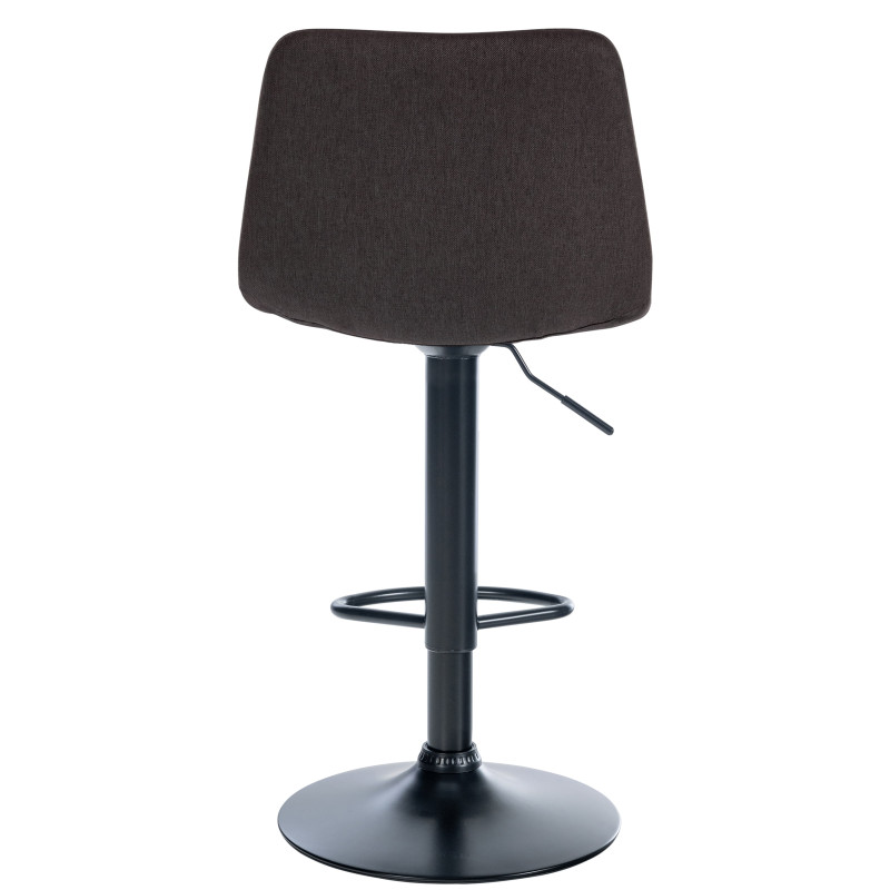 Tabouret de bar Divo en tissu taupe