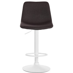 Tabouret de bar Divo en tissu taupe