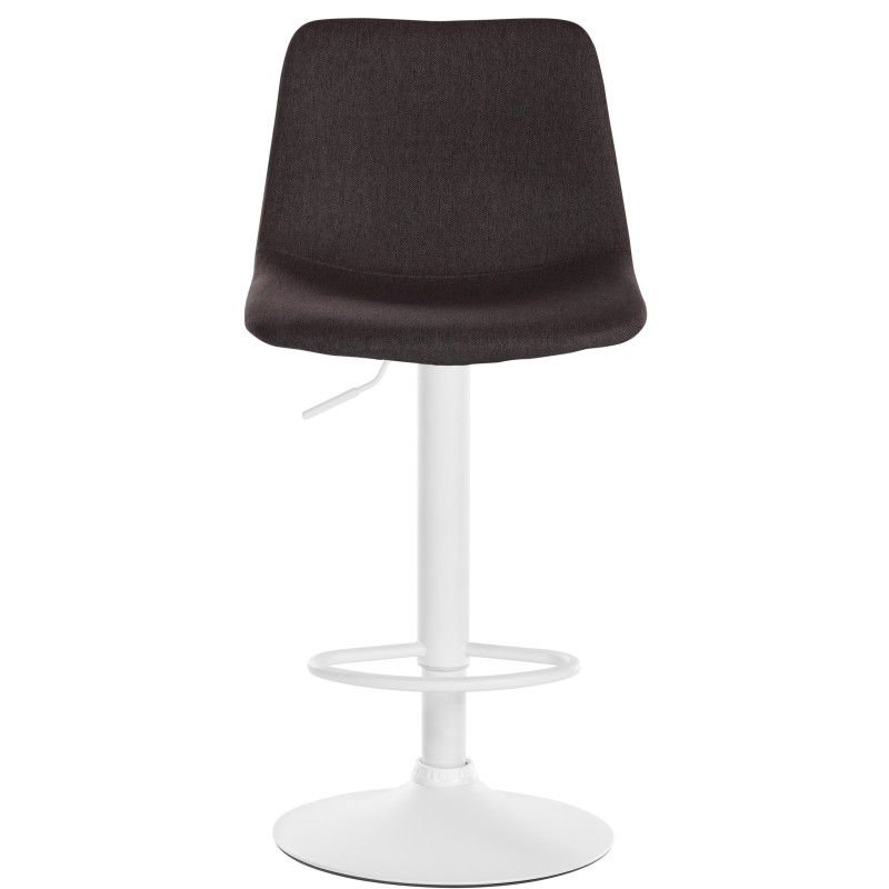 Tabouret de bar Divo en tissu taupe
