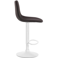 Tabouret de bar Divo en tissu taupe