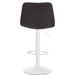 Tabouret de bar Divo en tissu taupe