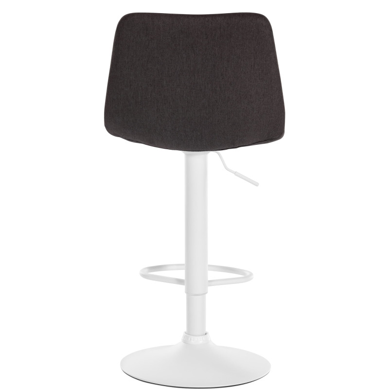 Tabouret de bar Divo en tissu taupe