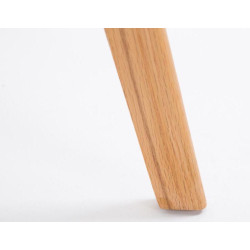 Lot de 2 tabourets de bar Metz en plastique naturel noir