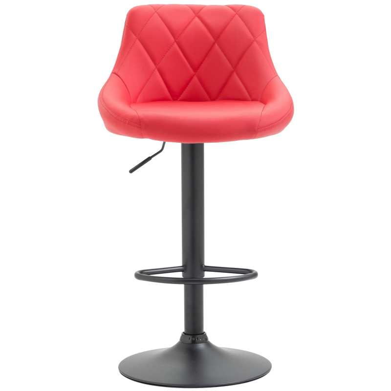 Tabouret de bar Lazio, simili cuir rouge