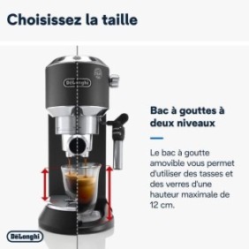 Machine expresso classique - DELONGHI EC685.BK Dedica Style - Noir