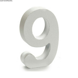 Numéro Pincello 9 Blanc 2 x 16 x 14,5 cm (24 Unités)