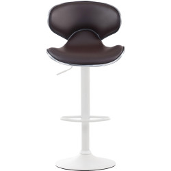 Tabouret de bar blanc Las Vegas V2 brun