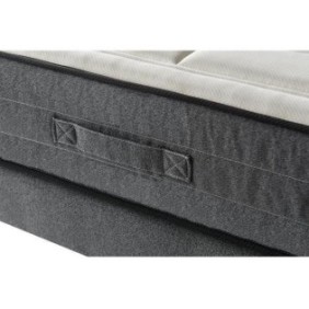 DEKO DREAM HOTEL PREMIUM LUX Ensemble matelas + sommiers 180x200 - Mousse mémoire - 28cm - 5 zones - Ferme