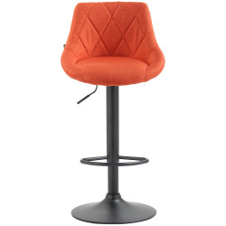 Tabouret de bar Lazio en tissu orange