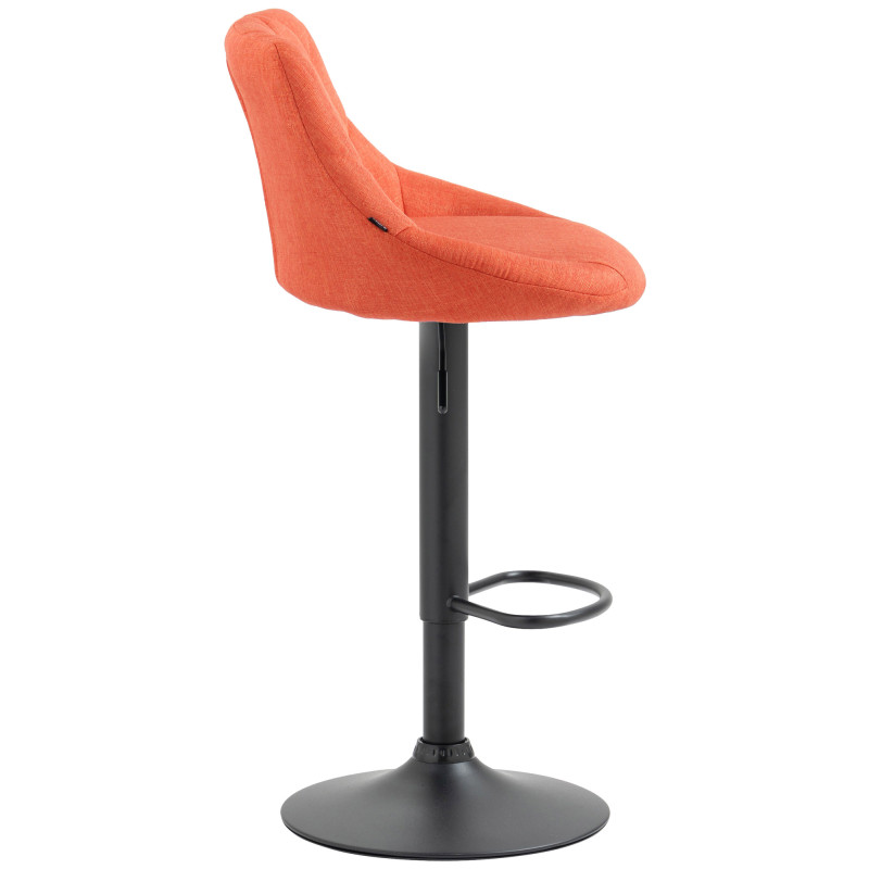 Tabouret de bar Lazio en tissu orange