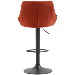 Tabouret de bar Lazio en tissu orange
