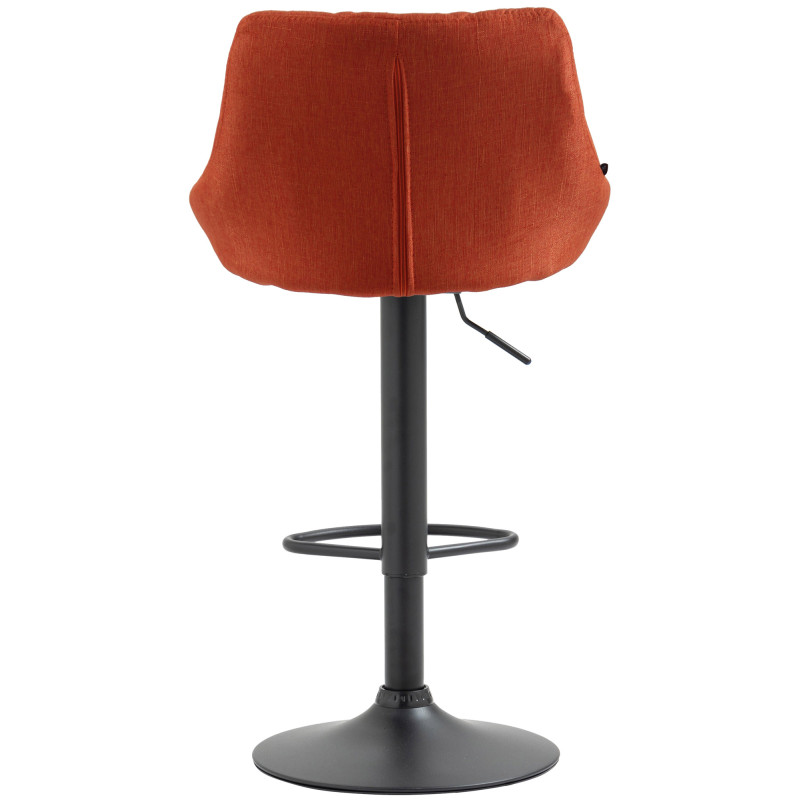 Tabouret de bar Lazio en tissu orange