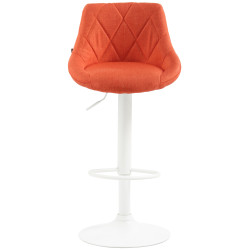 Tabouret de bar Lazio en tissu orange
