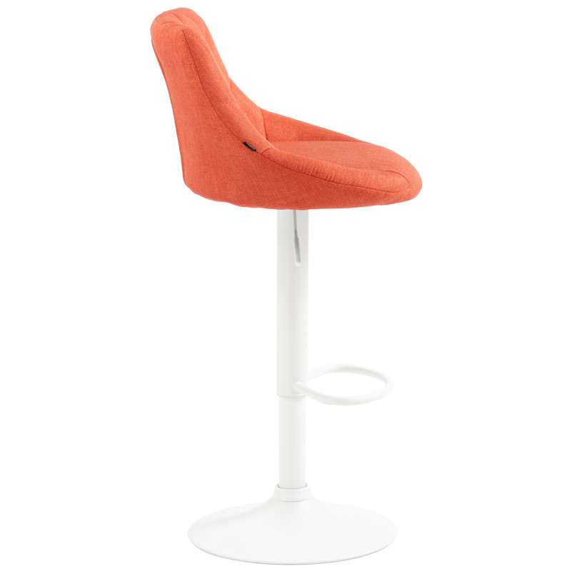 Tabouret de bar Lazio en tissu orange