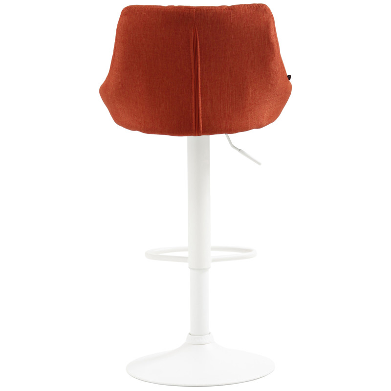 Tabouret de bar Lazio en tissu orange