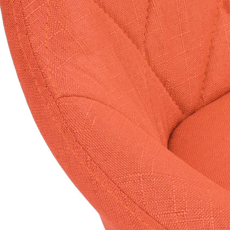 Tabouret de bar Lazio en tissu orange