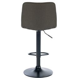 Tabouret de bar Lex en tissu taupe