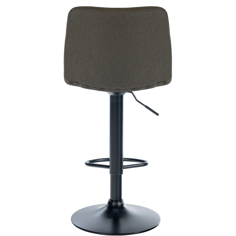 Tabouret de bar Lex en tissu taupe