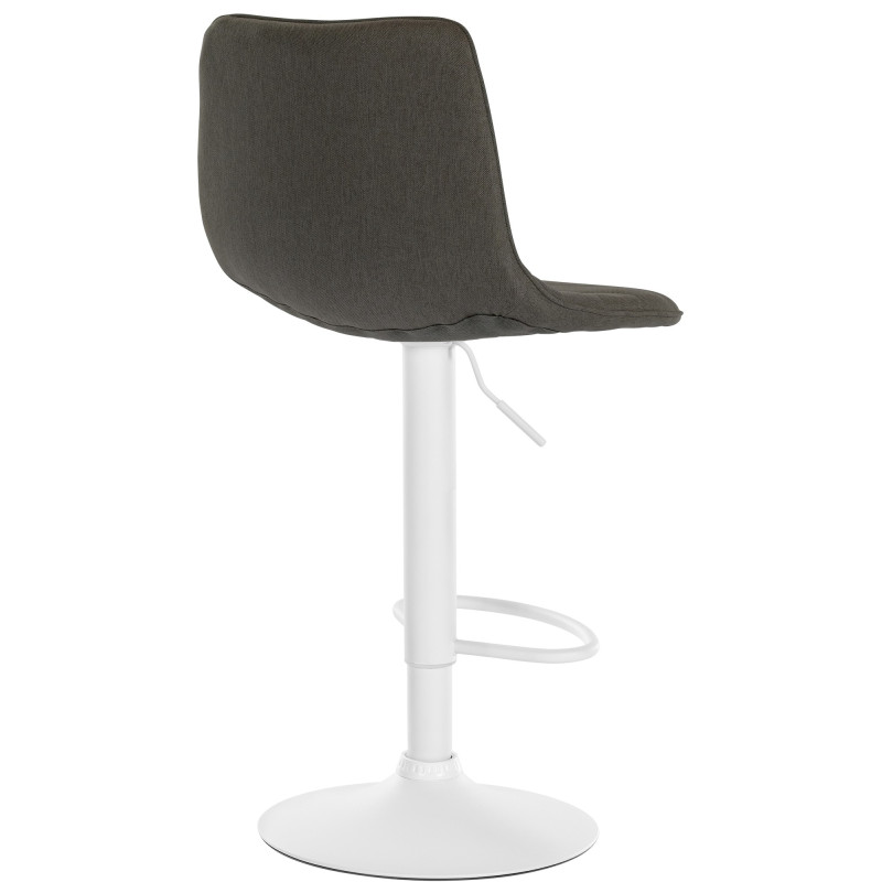 Tabouret de bar Lex en tissu taupe