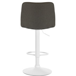 Tabouret de bar Lex en tissu taupe