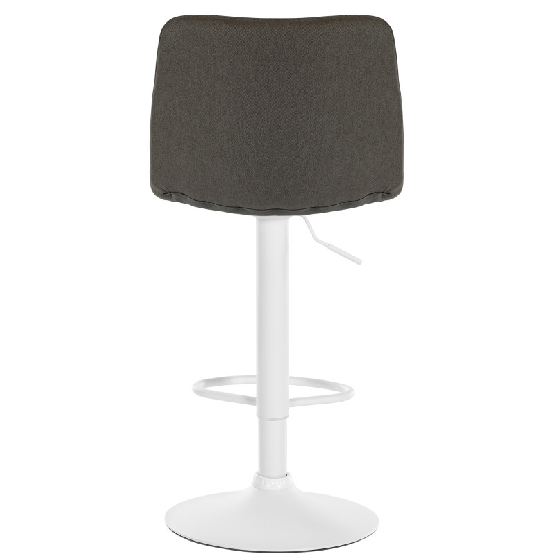 Tabouret de bar Lex en tissu taupe