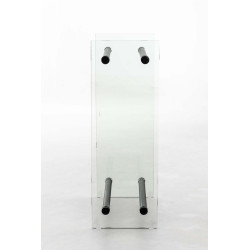 Porte-bûches Dacio verre clair 35x40x125