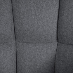 Tabouret de bar Damaso B en feutre gris