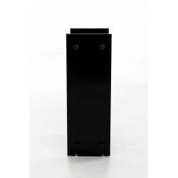 Support à bûches Dacio verre noir 35x80x150