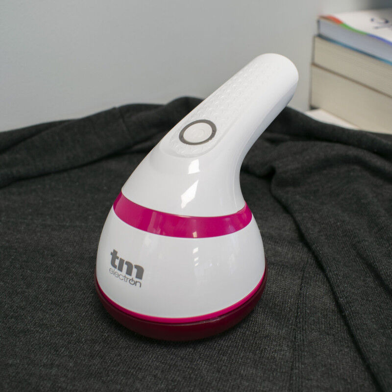 Rasoir Anti-Peluche Électrique Rechargeable TM Electron Blanc Compact