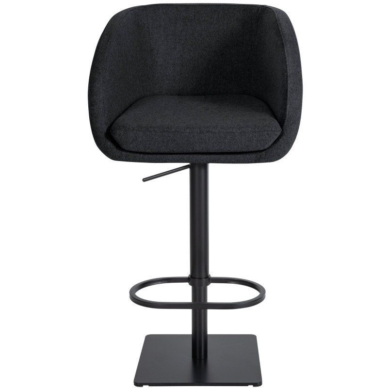 Tabouret de bar Gambo B en feutre anthracite