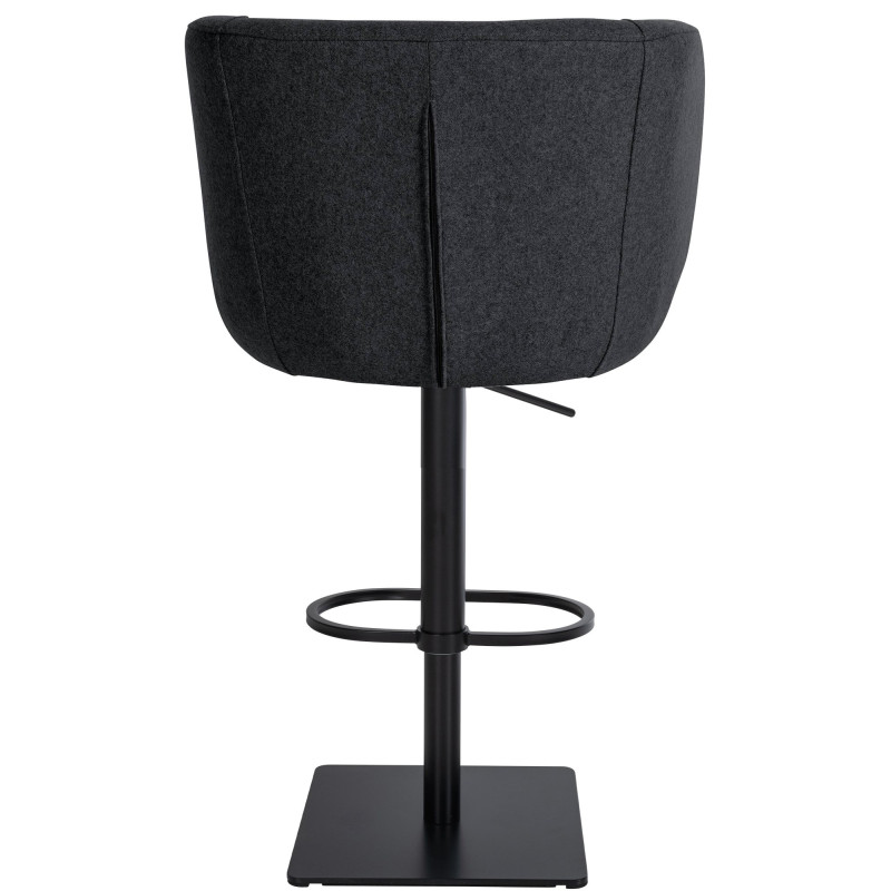 Tabouret de bar Gambo B en feutre anthracite