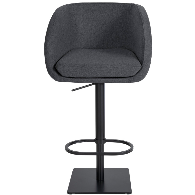 Tabouret de bar Gambo B en feutre gris