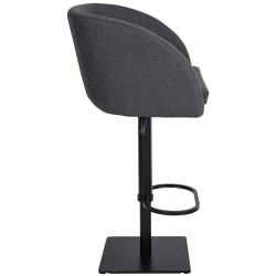 Tabouret de bar Gambo B en feutre gris