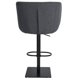 Tabouret de bar Gambo B en feutre gris