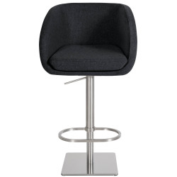 Tabouret de bar Gambo E en feutre anthracite