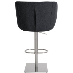 Tabouret de bar Gambo E en feutre anthracite
