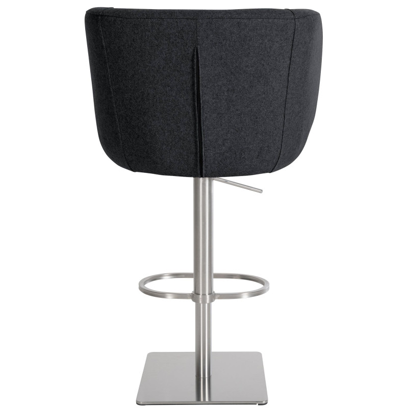 Tabouret de bar Gambo E en feutre anthracite
