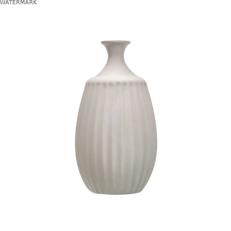 Vase Gris Céramique 27 x 48 x 27 cm