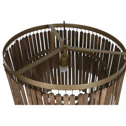 Suspension Home ESPRIT Marron Doré Bois Métal Bois de manguier 50 W 60 x 60 x 48 cm