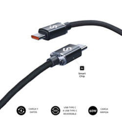 Câble USB-C vers USB-C Subblim OPTIMUS Noir 1 m