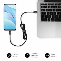 Câble USB-C vers USB-C Subblim OPTIMUS Noir 1 m