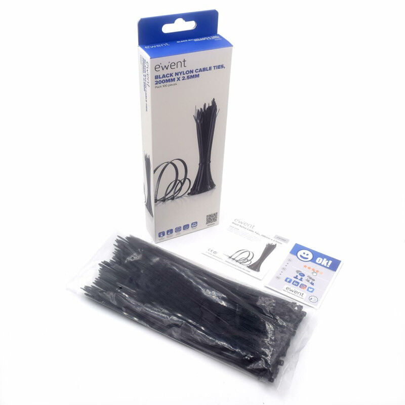 Câble de Rallonge Ewent EW1564 0,8 mm 100 Pièces (100 Unités)