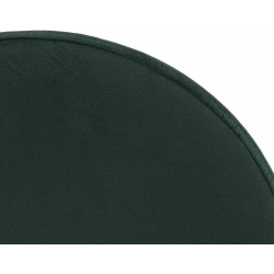 Tabouret de bar Ponte velours chromé vert