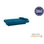 Banquette clic clac 3 places - Tissu bleu canard -  Style Contemporain - L 190 x P92 cm - DREAM