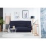 Banquette clic clac 3 places - Tissu bleu foncé -  Style Contemporain - L 190 x P 92 cm - DREAM