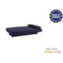 Banquette clic clac 3 places - Tissu bleu foncé -  Style Contemporain - L 190 x P 92 cm - DREAM