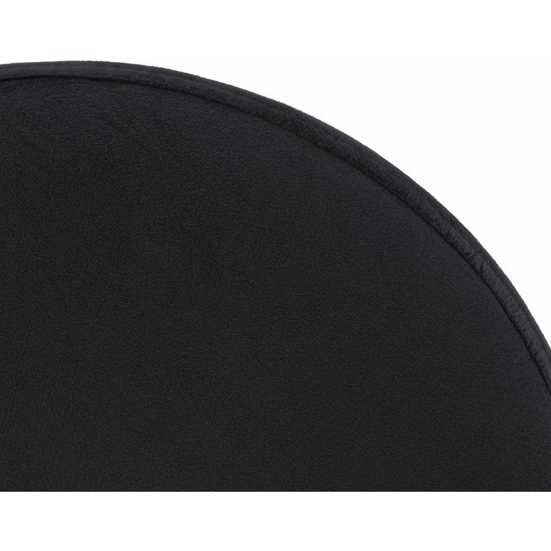 Tabouret de bar Ponte velours chromé noir